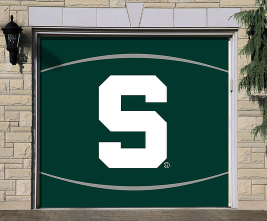 Michigan State Spartans: Logo - Officially Licensed Garage Door Banner