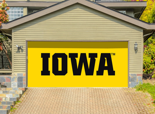 Iowa Hawkeyes - Officially Licensed Garage Door Banner