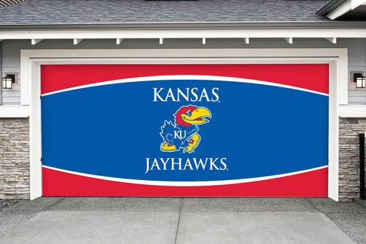 Kansas Jayhawks: Logo - Officially Licensed Garage Door Banner