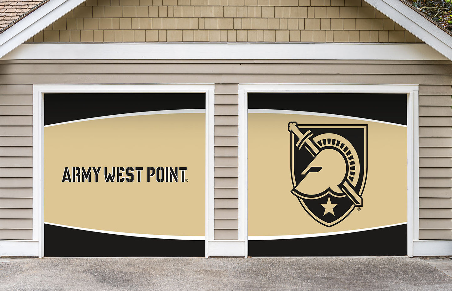 Army Black Knights: Logo - Officially Licensed Garage Door Banner
