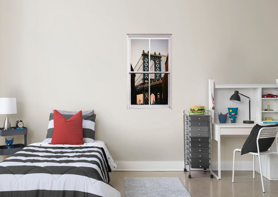New York Instant Window        -   Removable     Adhesive Decal
