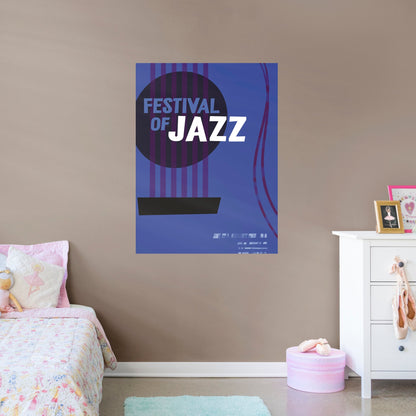 Soul Movie:  Festival Of Jazz Guitar Mural        - Officially Licensed Disney Removable Wall   Adhesive Decal