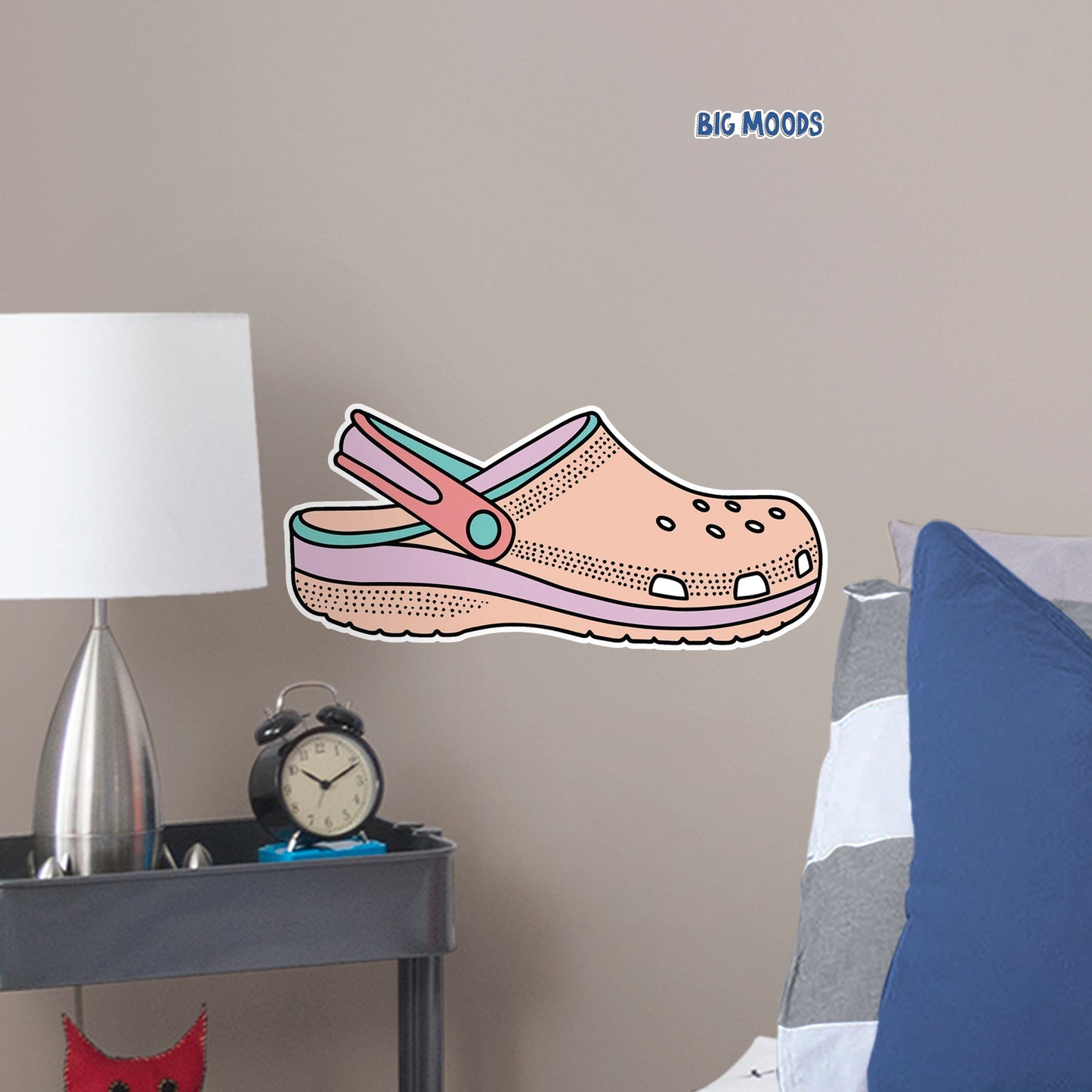 Slip On Sandal (Multi-Color)        - Officially Licensed Big Moods Removable     Adhesive Decal