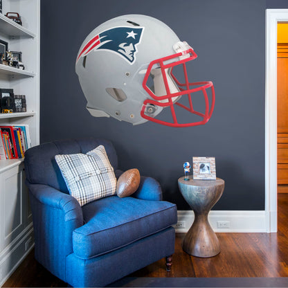 New England Patriots:  Helmet        - Officially Licensed NFL Removable Wall   Adhesive Decal