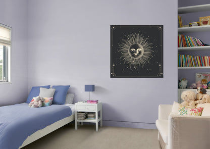 Moon Phases:  Moonlight Murals Sunshine        -   Removable Wall   Adhesive Decal