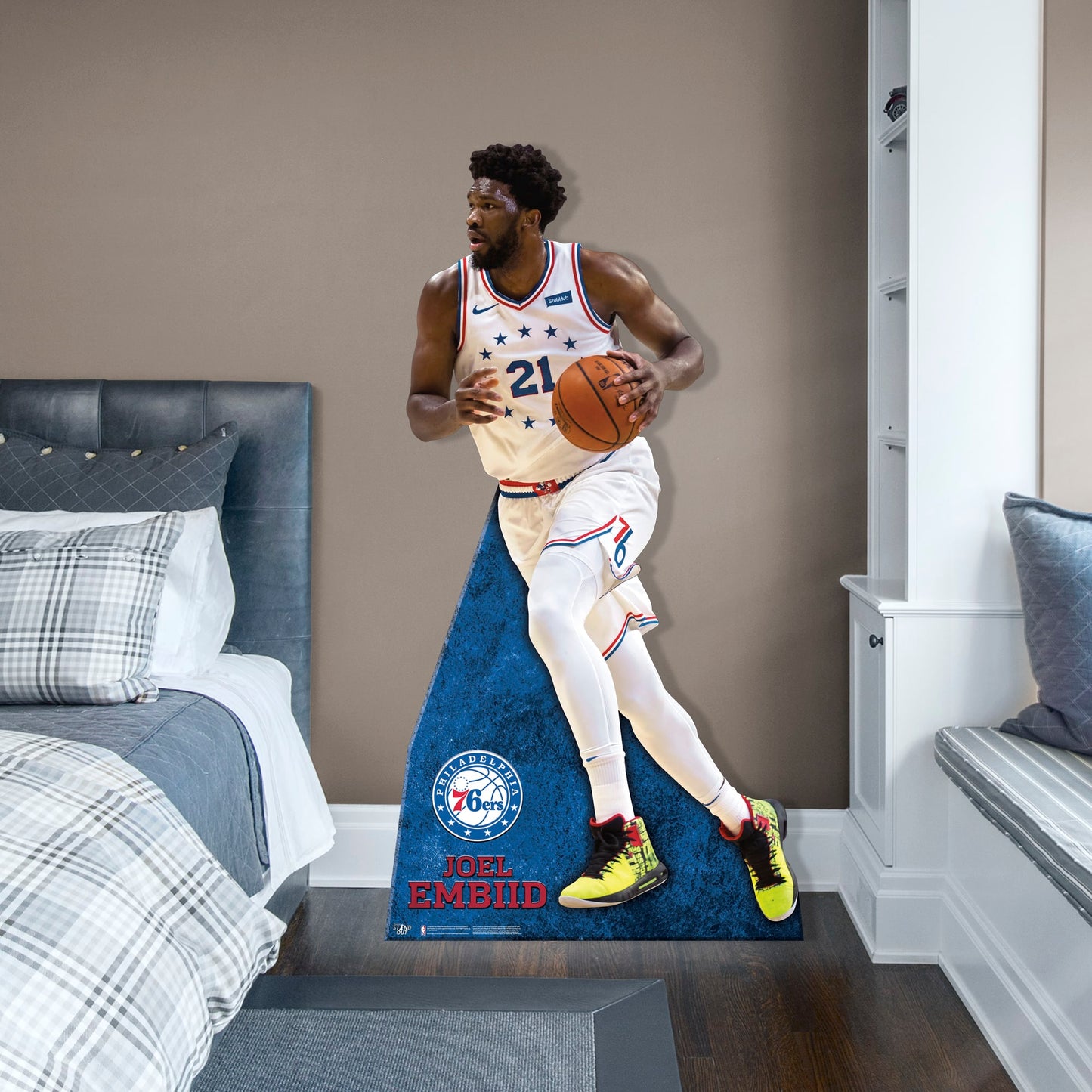 Philadelphia 76ers: Joel Embiid    Foam Core Cutout  - Officially Licensed NBA    Stand Out