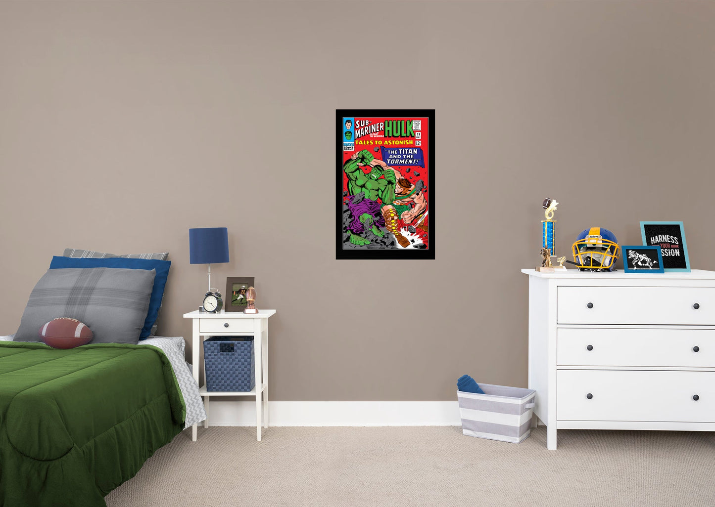 The Incredible Hulk:  Vs The Sub-Mariner Mural        - Officially Licensed Marvel Removable     Adhesive Decal