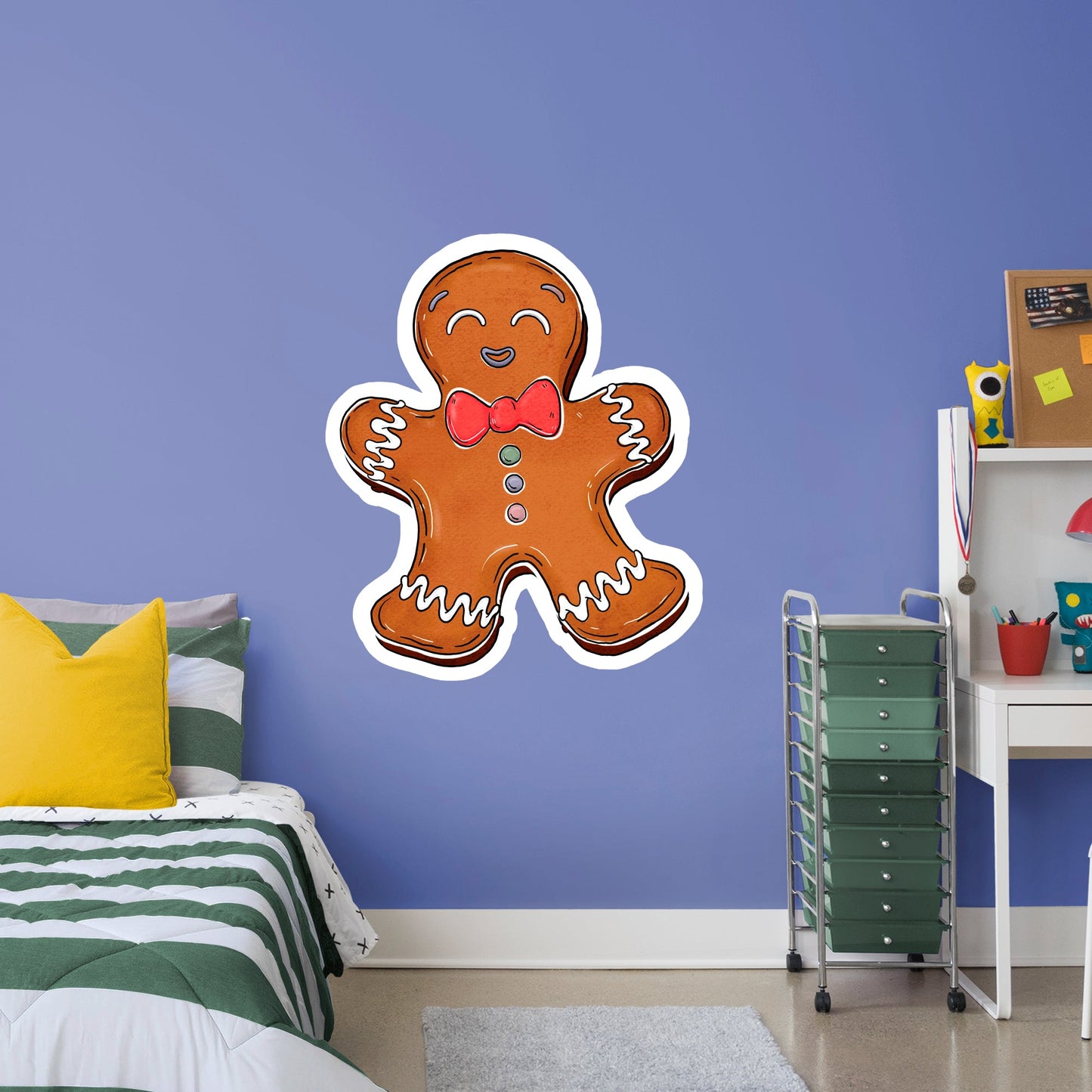 Gingerbread Cookie        - Officially Licensed Big Moods Removable     Adhesive Decal