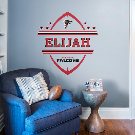 Atlanta Falcons:  Atlanta Falcons        - Officially Licensed NFL Removable Wall   Adhesive Decal