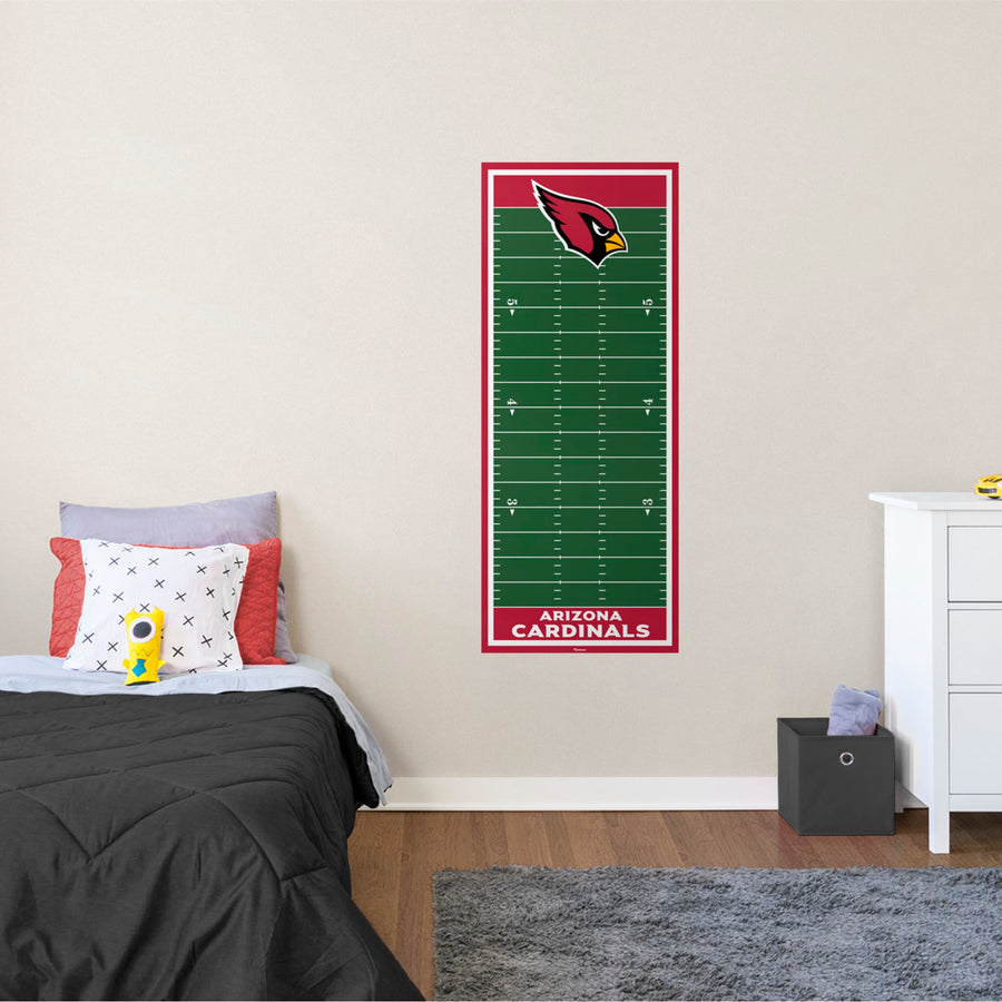 Arizona Cardinals - Growth Chart - Official NFL - Reusable Vinyl Wall Decal