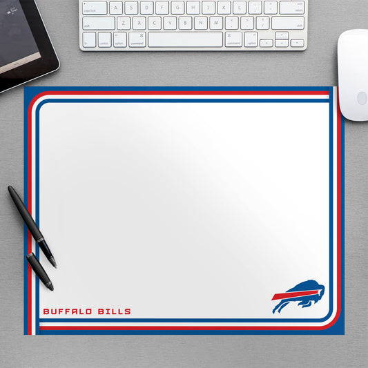Buffalo Bills:  Dry Erase Whiteboard        - Officially Licensed NFL Removable Wall   Adhesive Decal