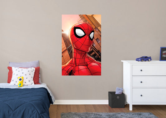 Spider-Man:  Evergreen Sunlight Mural        - Officially Licensed Marvel Removable Wall   Adhesive Decal