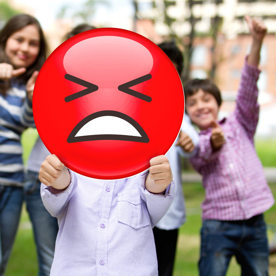 Fathead Faces:  Angry Face   Foam Core Cutout  -      Big Head