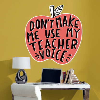 Teacher Voice        - Officially Licensed Big Moods Removable     Adhesive Decal