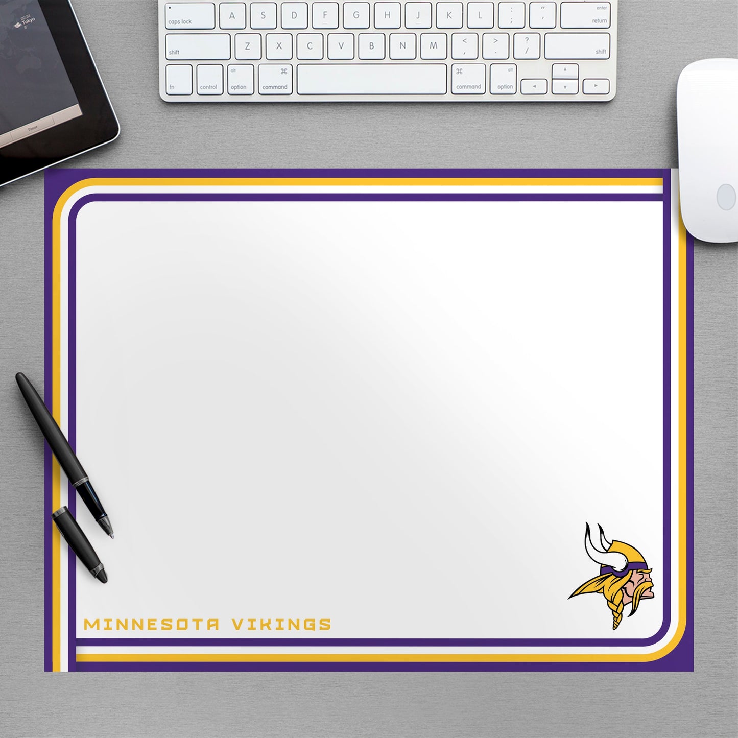 Minnesota Vikings:  Dry Erase Whiteboard        - Officially Licensed NFL Removable Wall   Adhesive Decal