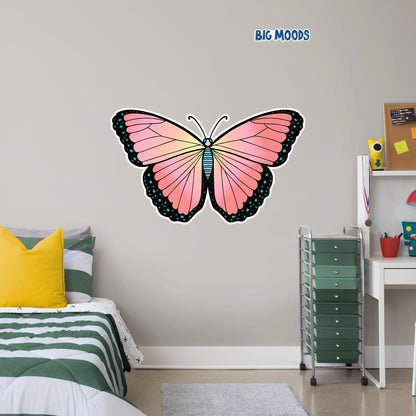 Butterfly (Multi-Color)        - Officially Licensed Big Moods Removable     Adhesive Decal