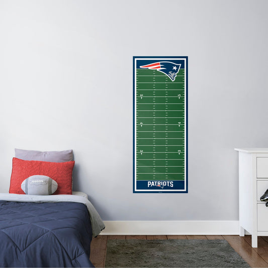 New England Patriots:  Growth Chart        - Officially Licensed NFL Removable Wall   Adhesive Decal