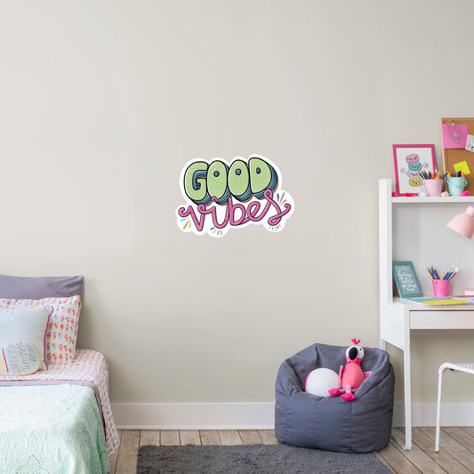 Good Vibes        - Officially Licensed Big Moods Removable     Adhesive Decal