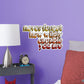 Never Forget Yellow        - Officially Licensed Big Moods Removable     Adhesive Decal