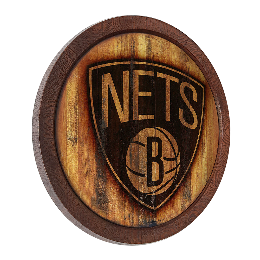 Brooklyn Nets: Branded "Faux" Barrel Top Sign - The Fan-Brand