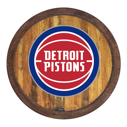 Detroit Pistons: "Faux" Barrel Top Sign - The Fan-Brand