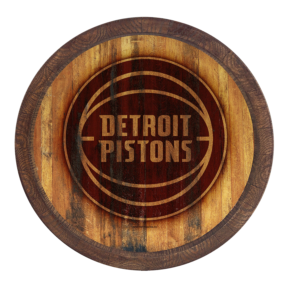 Detroit Pistons: Branded "Faux" Barrel Top Sign - The Fan-Brand