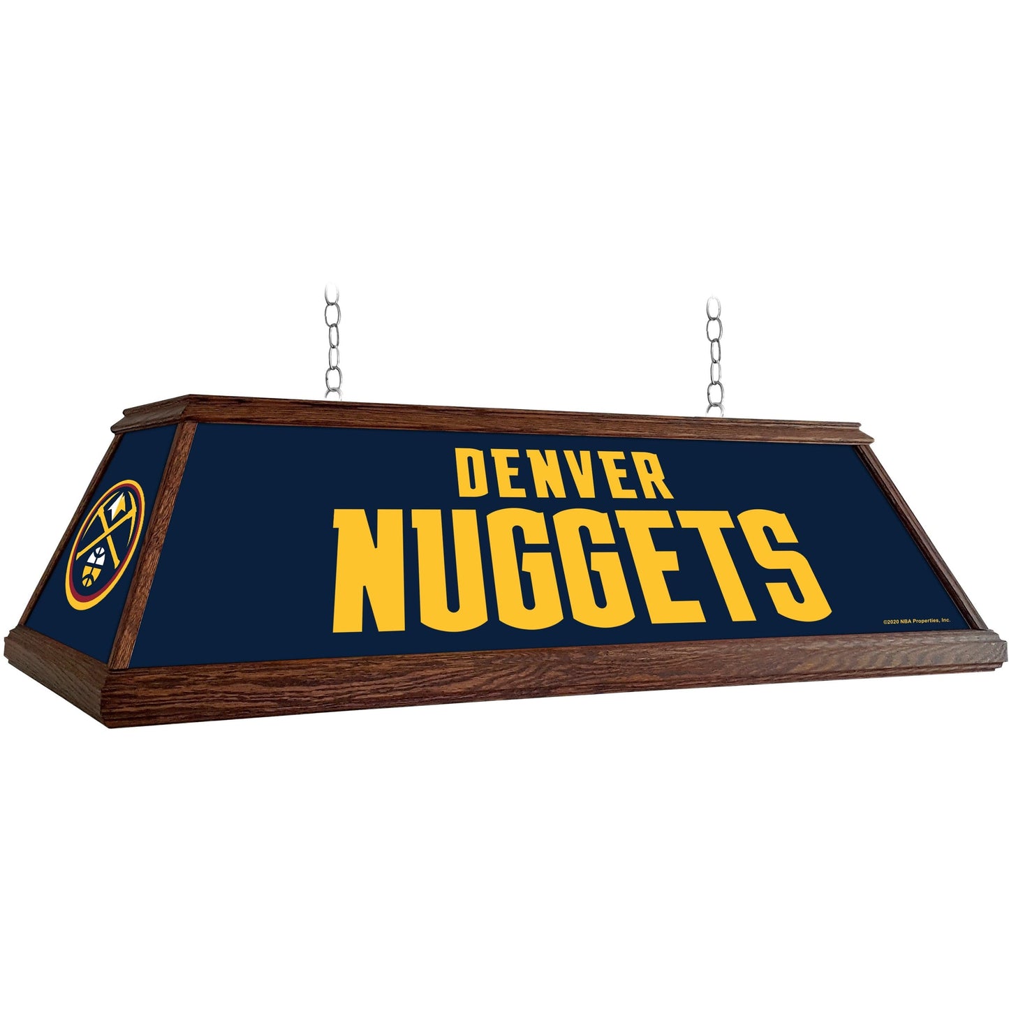 Denver Nuggets: Premium Wood Pool Table Light - The Fan-Brand