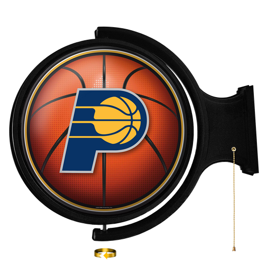 Indiana Pacers: Basketball - Original Round Rotating Lighted Wall Sign - The Fan-Brand
