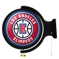 Los Angeles Clippers: Original Round Rotating Lighted Wall Sign - The Fan-Brand