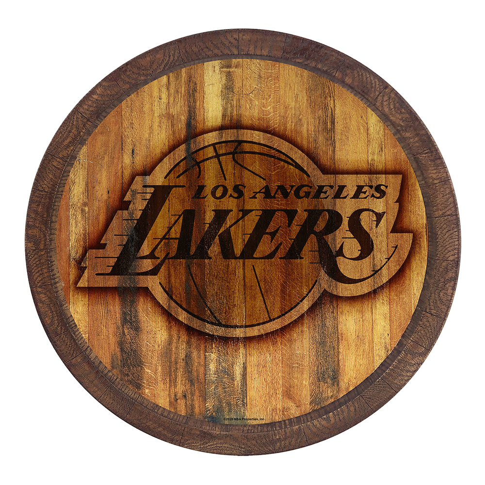 Los Angeles Lakers: Branded "Faux" Barrel Top Sign - The Fan-Brand