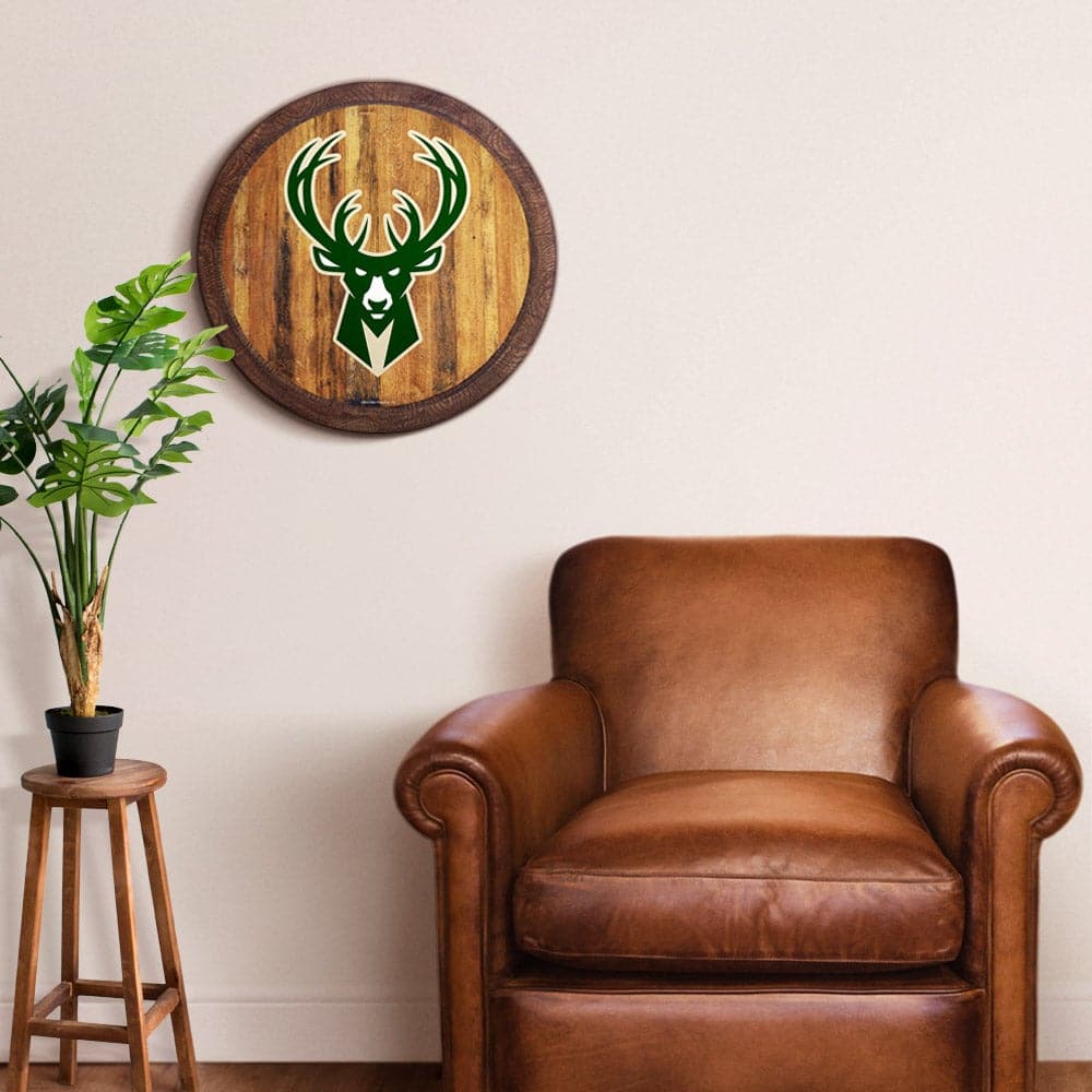 Milwaukee Bucks: "Faux" Barrel Top Sign - The Fan-Brand