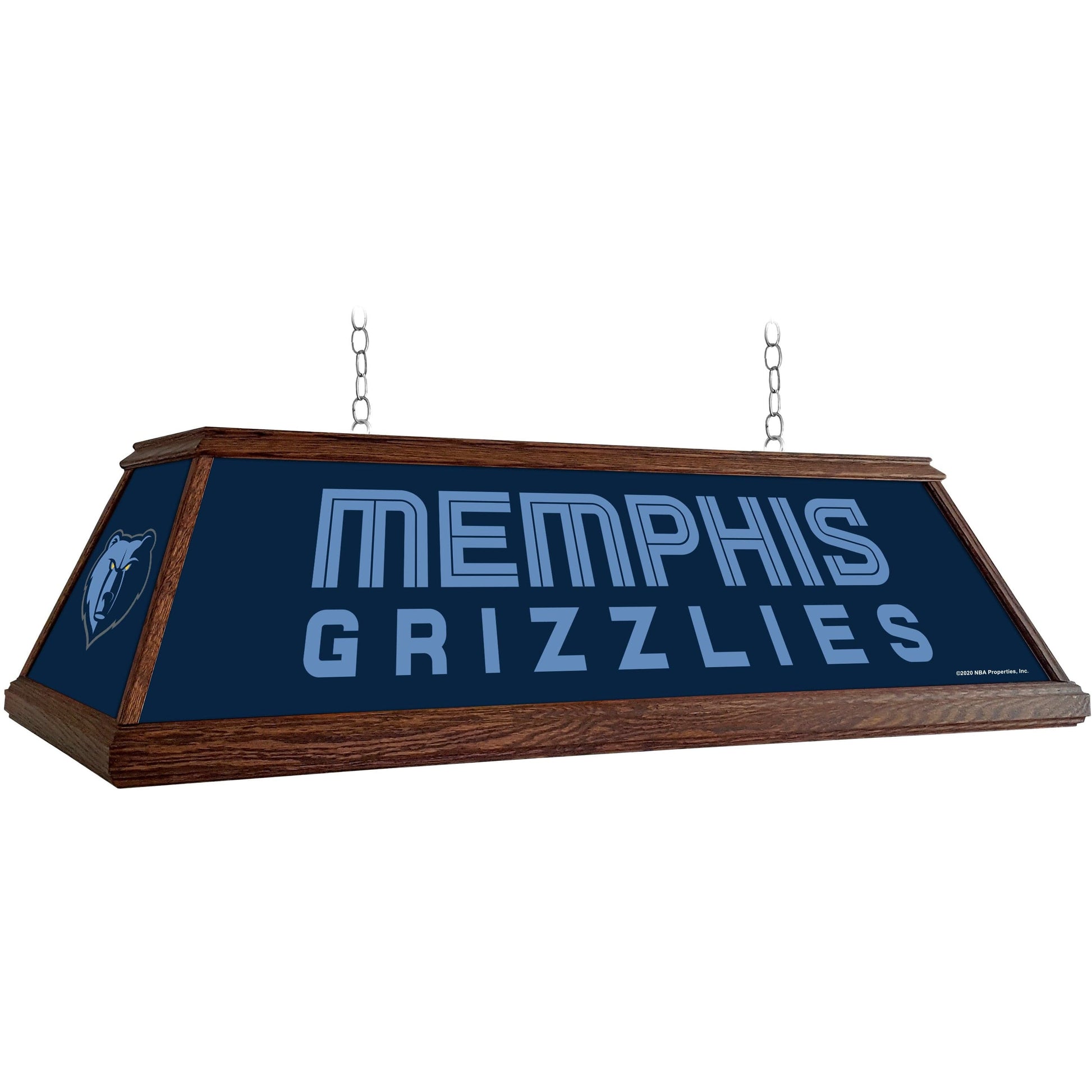 Memphis Grizzlies: Premium Wood Pool Table Light - The Fan-Brand