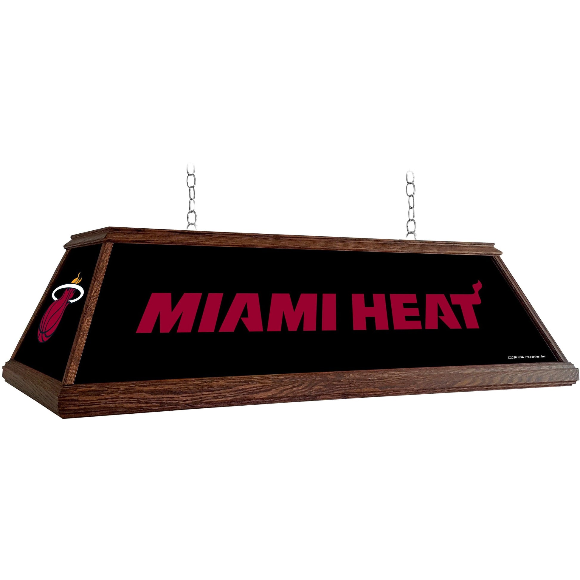 Miami Heat: Premium Wood Pool Table Light - The Fan-Brand