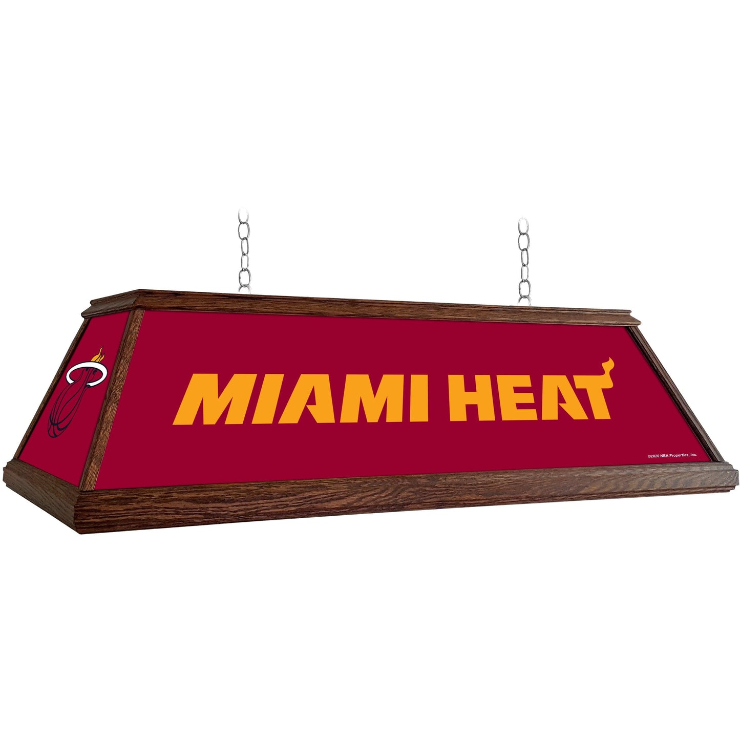 Miami Heat: Premium Wood Pool Table Light - The Fan-Brand
