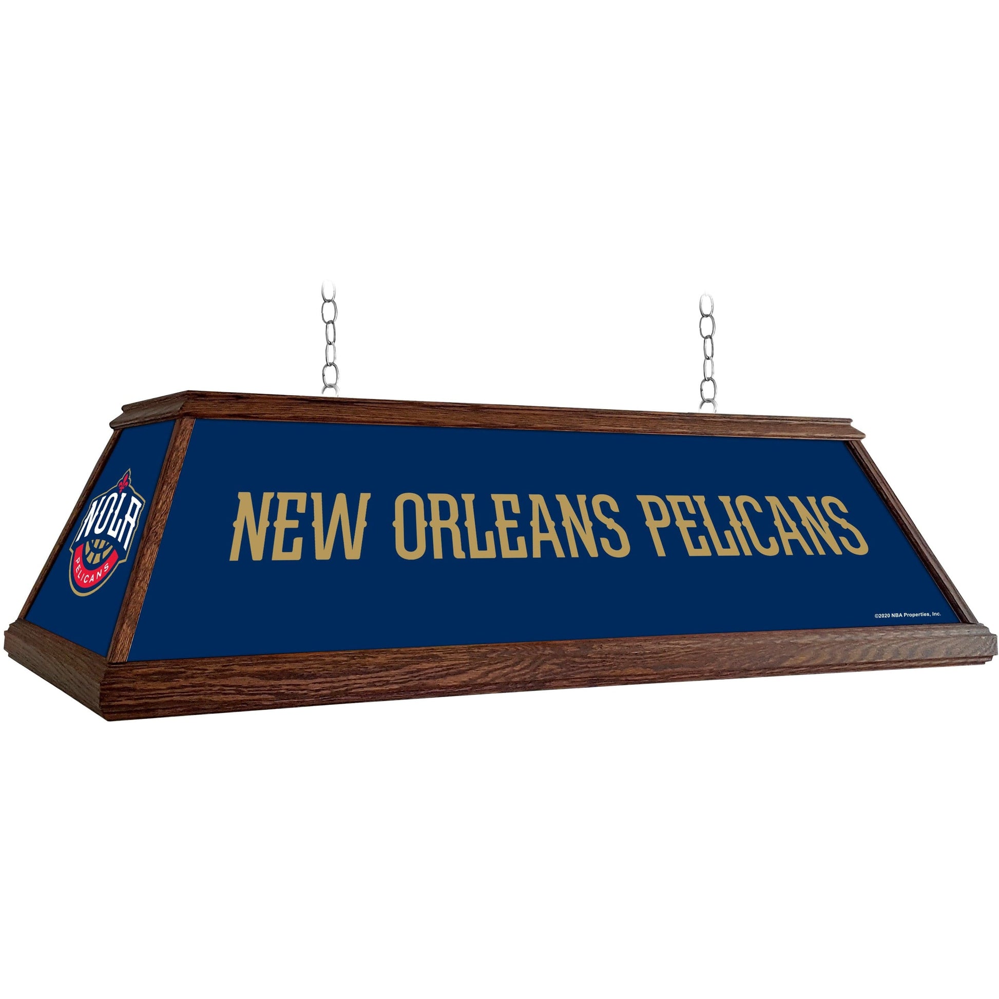 New Orleans Pelicans: Premium Wood Pool Table Light - The Fan-Brand