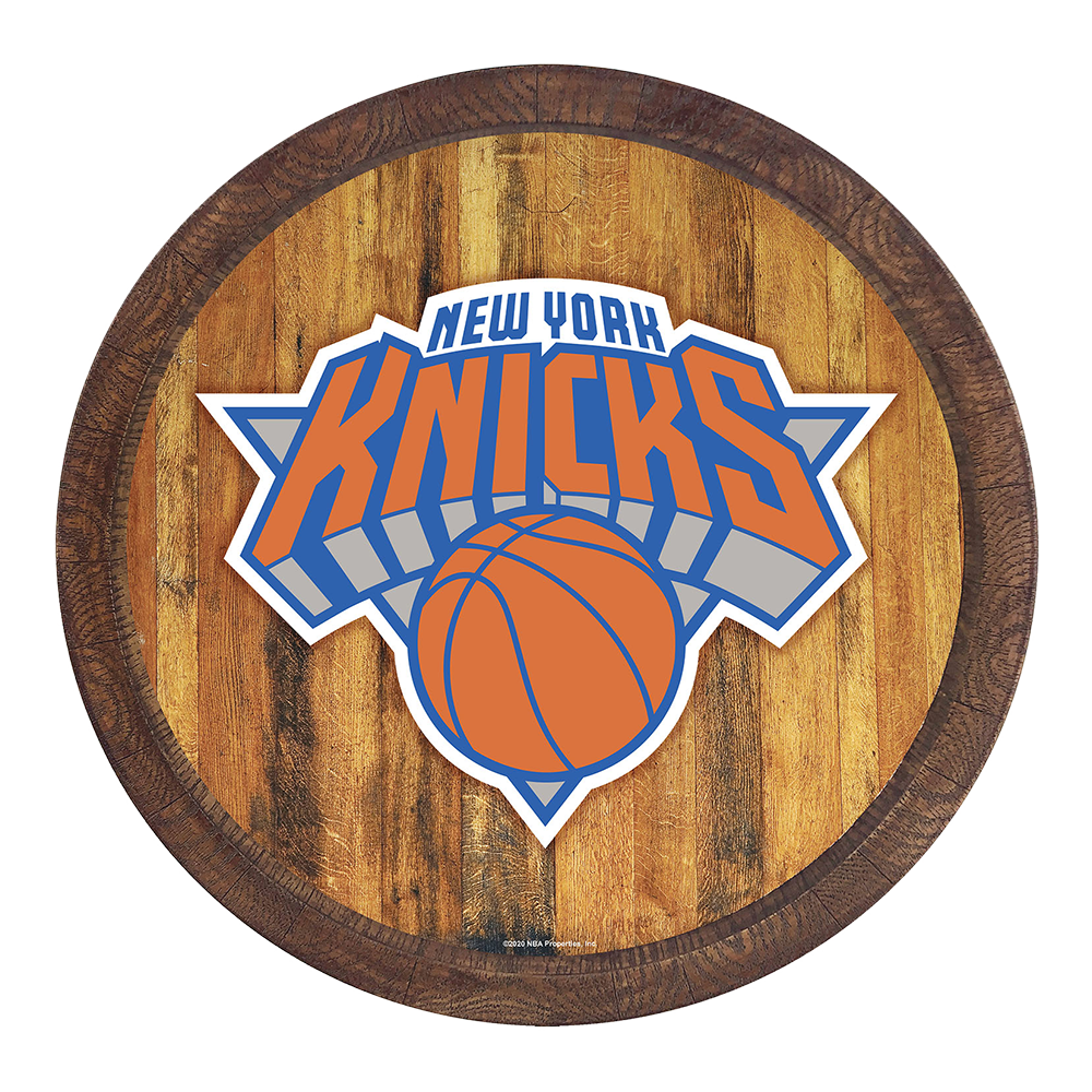 New York Knicks: "Faux" Barrel Top Sign - The Fan-Brand