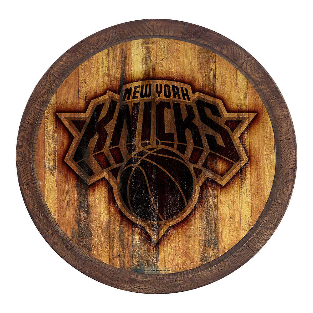New York Knicks: Branded "Faux" Barrel Top Sign - The Fan-Brand