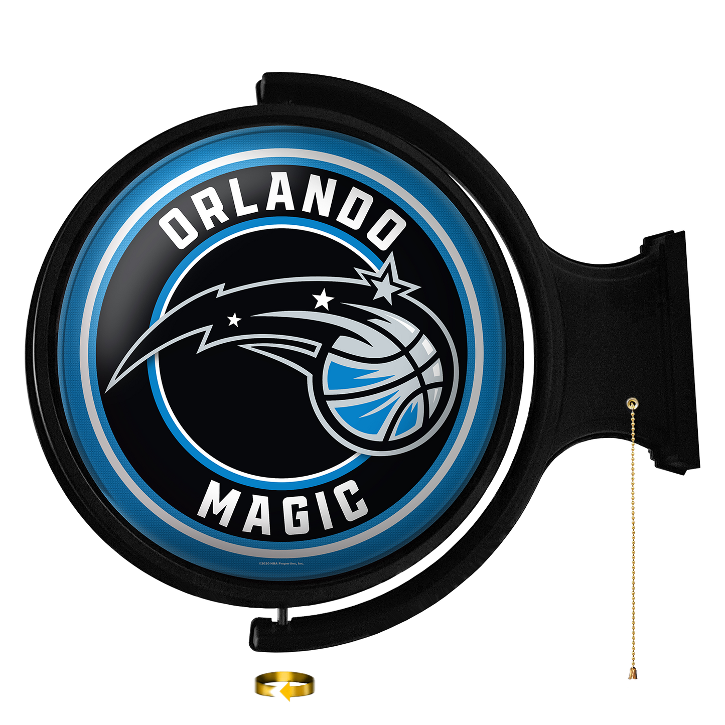 Orlando Magic: Original Round Rotating Lighted Wall Sign - The Fan-Brand