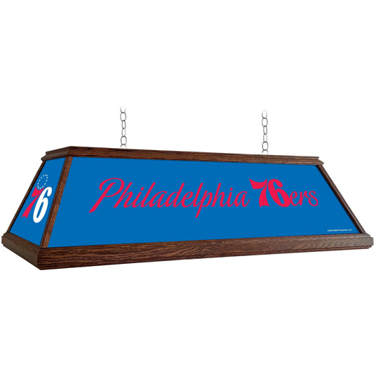 Philadelphia 76ers: Premium Wood Pool Table Light - The Fan-Brand