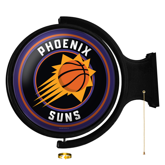 Phoenix Suns: Original Round Rotating Lighted Wall Sign - The Fan-Brand