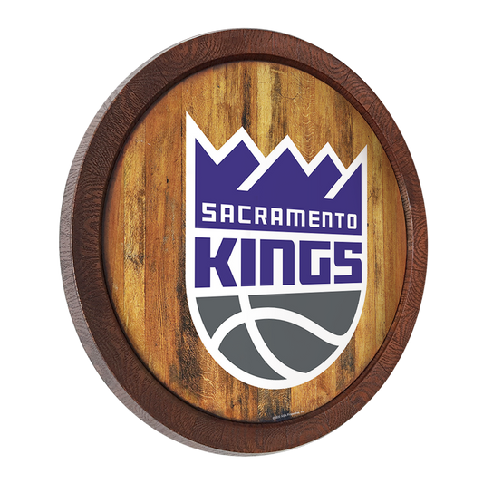 Sacramento Kings: "Faux" Barrel Top Sign - The Fan-Brand