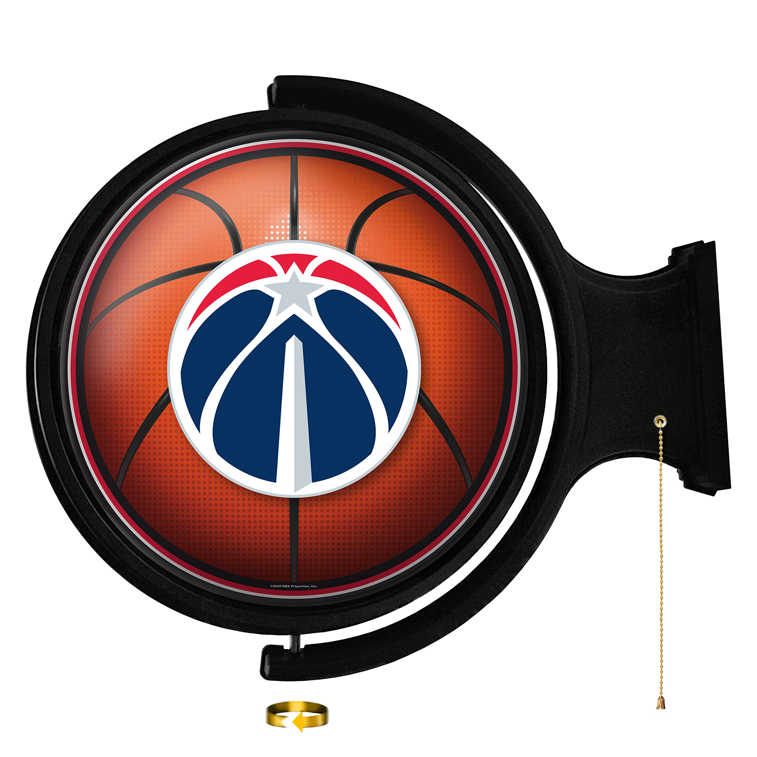 Washington Wizards: Basketball - Original Round Rotating Lighted Wall Sign - The Fan-Brand