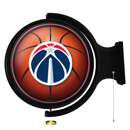 Washington Wizards: Basketball - Original Round Rotating Lighted Wall Sign - The Fan-Brand