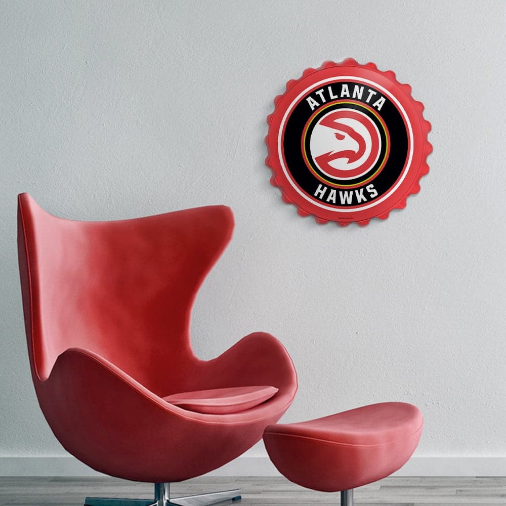 Atlanta Hawks: Bottle Cap Wall Sign - The Fan-Brand