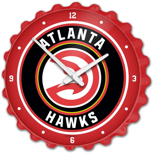 Atlanta Hawks: Bottle Cap Wall Clock - The Fan-Brand