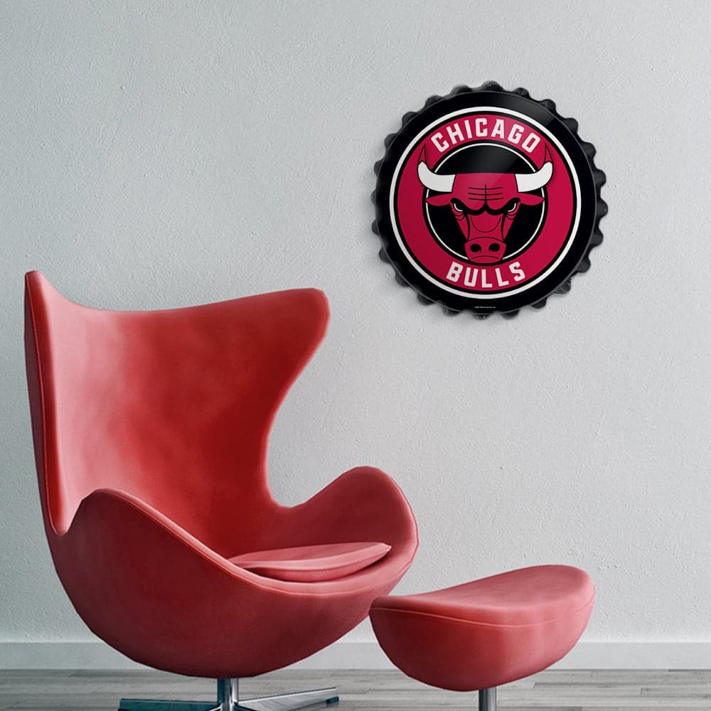 Chicago Bulls: Bottle Cap Wall Sign - The Fan-Brand