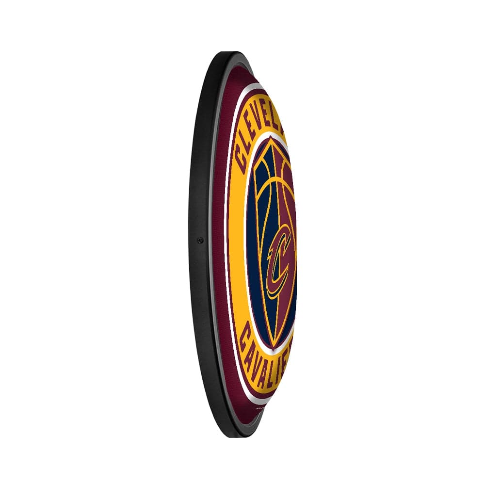 Cleveland Cavaliers: Round Slimline Lighted Wall Sign - The Fan-Brand