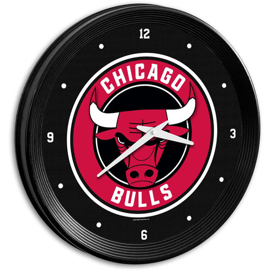 Chicago Bulls: Ribbed Frame Wall Clock - The Fan-Brand
