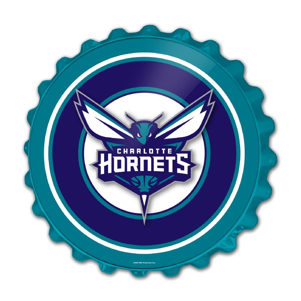 Charlotte Hornets: Bottle Cap Wall Sign - The Fan-Brand