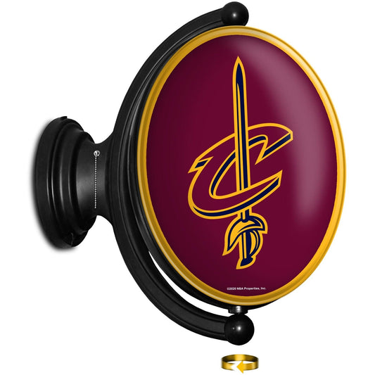 Cleveland Cavaliers: Original Oval Rotating Lighted Wall Sign - The Fan-Brand